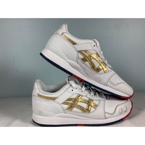 Size 9.5 ASICS GEL-Lyte III KITH Ronnie Fieg Tokyo Gold / White 1203A044 100 main image 13